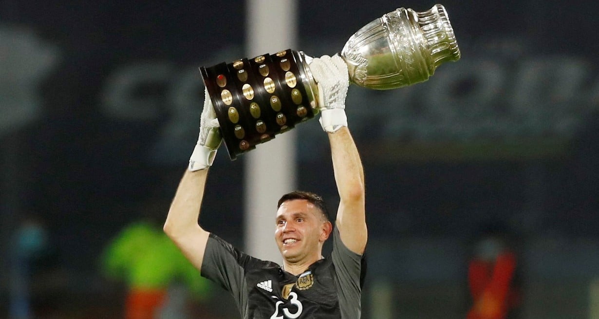 Su primer título con la Selección Argentina. Crédito: Agustin Marcarian / Reuters