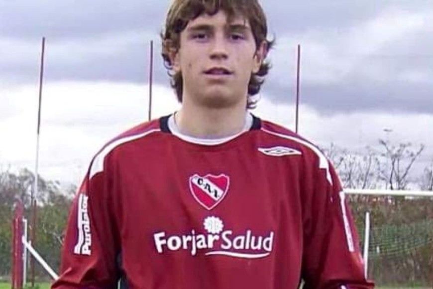 Emiliano Martínez en las inferiores de Independiente.