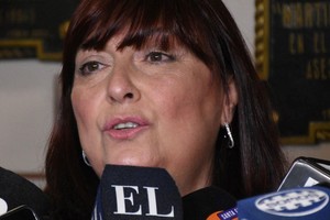 La ministra de Gobierno, Celia Arena. Crédito:  Pablo Aguirre.