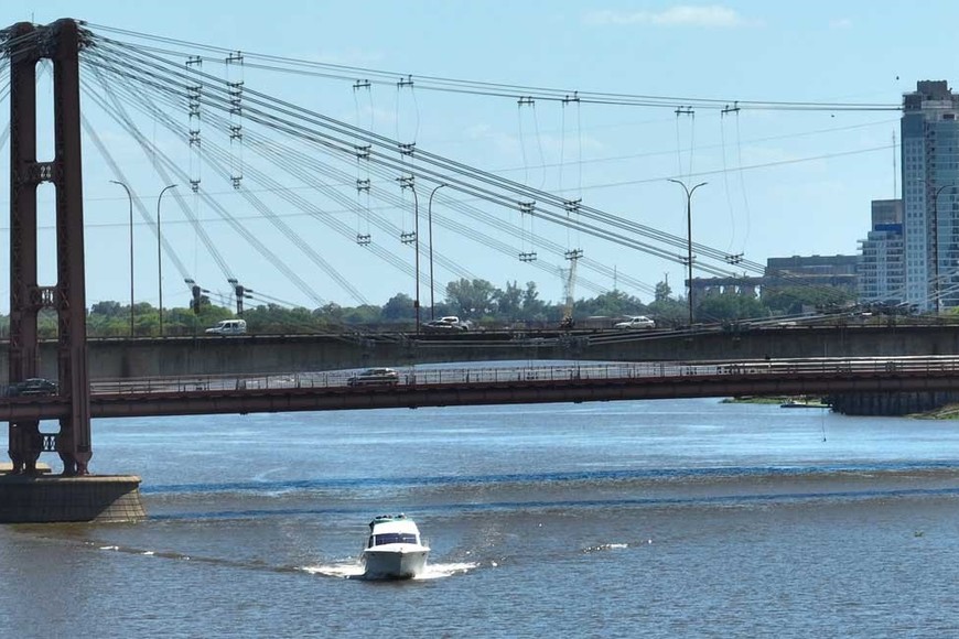 Rio en descenso. Crédito: Fernando Nicola