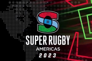 El logo del Súper Rugby Américas es una adaptación de la marca internacional Súper Rugby, de SANZAAR, con elementos gráficos propios del continente americano.  Crédito: Prensa Súper Rugby Américas.
