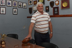 Enrique Patrizi, flamante presidente de la Unión Santafesina de Rugby. Crédito: Manuel Fabatía.