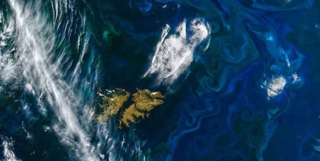 La NASA publicó una polémica foto satelital de las Islas Malvinas