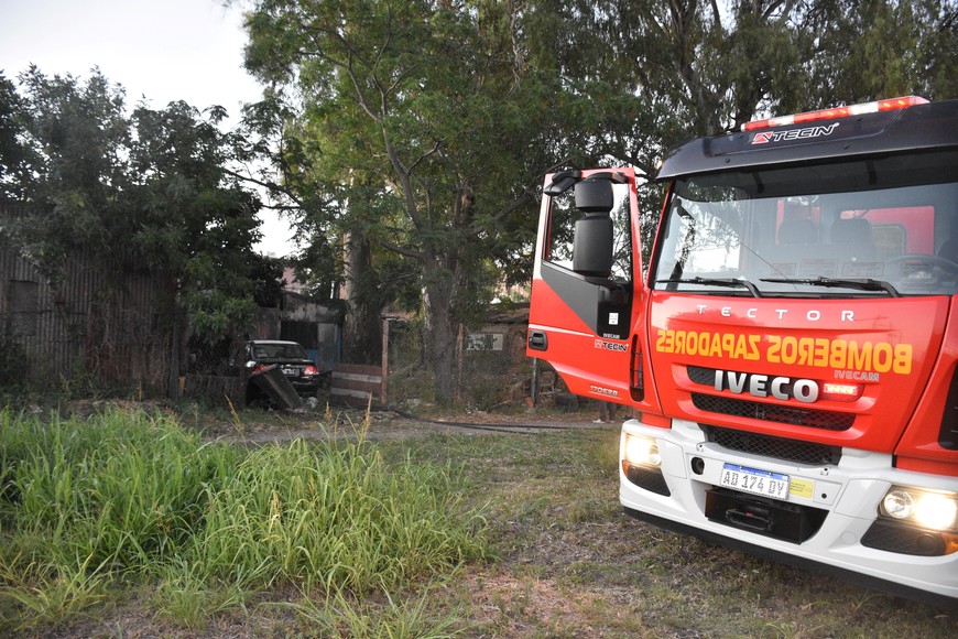 Incendio sofocado por los bomberos, en calle Avellaneda al 3900
