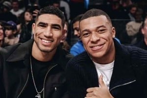 Kylian Mbappé y Achraf Hakimi de vacaciones en Estados Unidos.