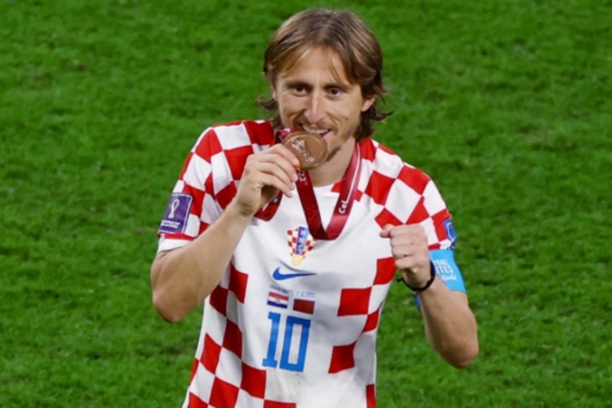 Luka Modric se mantuvo vigente y logró otro podio con Croacia en Qatar 2022. Crédito: Reuters