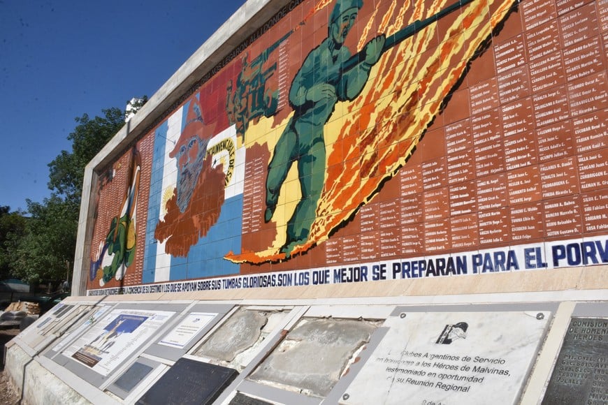 Avance de obras en Plaza del Soldado. Foto: Flavio Raina
