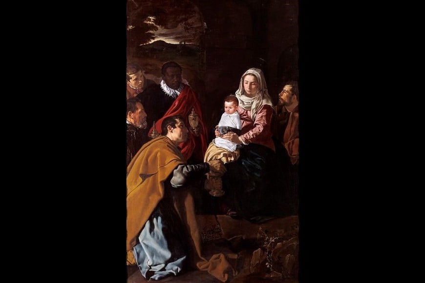 "Adoración de los Reyes Magos", pintura de Diego Velázquez.  Foto: Museo del Prado