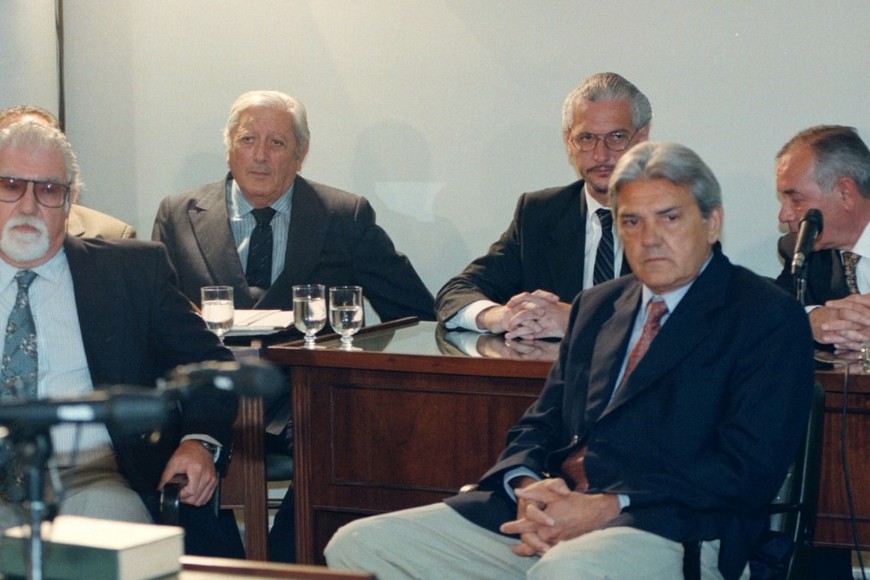 Durante el juicio oral el 4 de noviembre de 1996. Crédito: Guillermo Di Salvatore / Archivo El Litoral