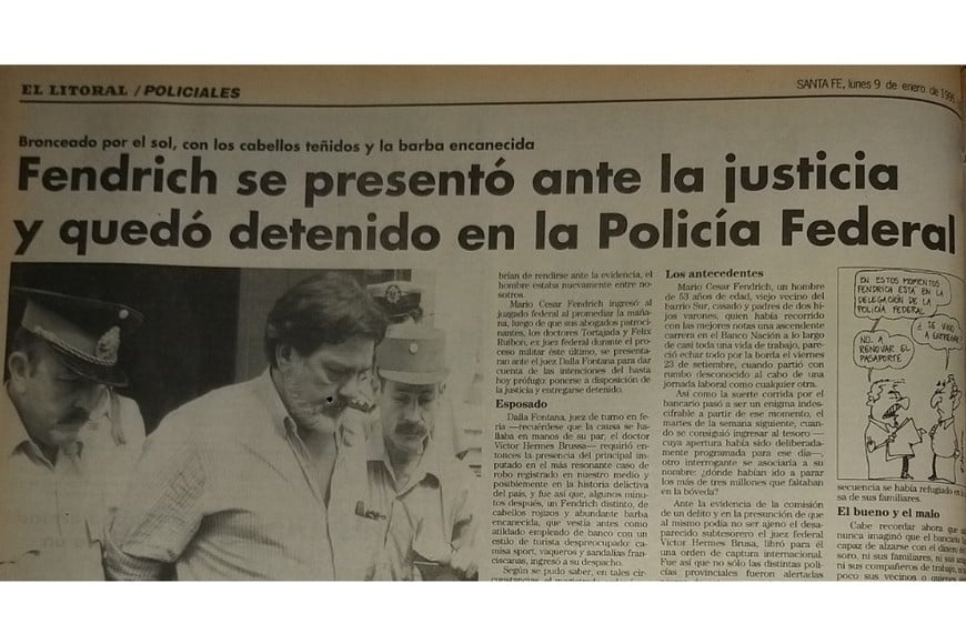 Así lo mostró Diario El Litoral en su edición del 9 de enero de 1995. Crédito: Archivo El Litoral