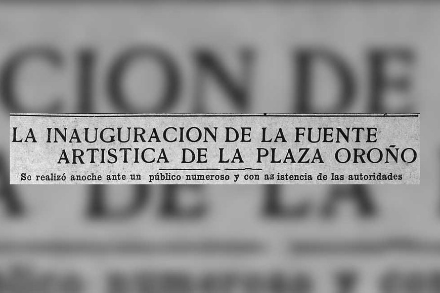 Memorias SF . Fuente cordialidad parque oroño