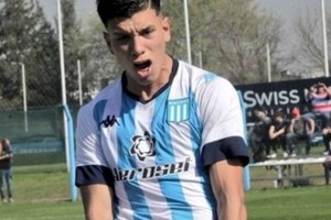 Lautaro Ronchi es jugador de las inferiores de Racing de Avellaneda.