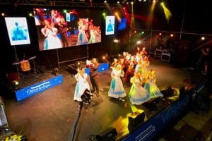 Luego de suspenderse la jornada prevista para el viernes por condiciones climáticas, el sábado por la noche comenzó la edición 35 del Festival de Guadalupe. Crédito: Fernando Nicola