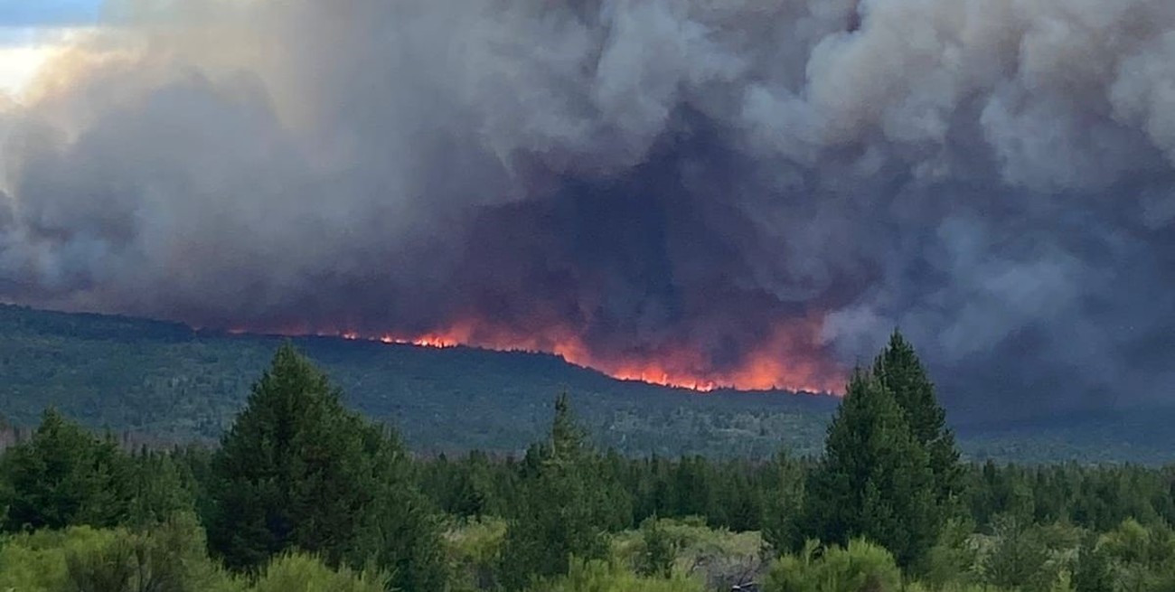 Un incendio forestal consume miles de hectáreas en Río Negro