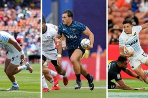 Agustín Fraga, Rodrigo Isgró y Marcos Moneta. Argentinos "ideales" en Hamilton. Crédito: Prensa UAR / Gaspafotos.