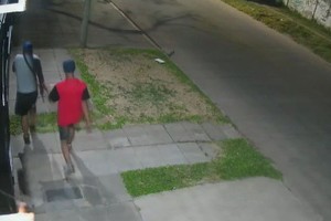 Imágenes de una cámara de seguridad de la zona