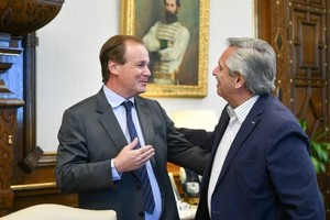 Alberto Fernández y el gobernador entrerriano, Gustavo Bordet. Crédito: Gobierno de Entre Ríos