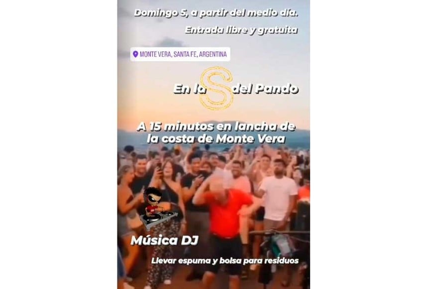 Otra de las promociones de la fiesta en redes sociales.