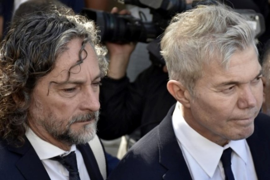 Fernando Burlando junto a Fabián Améndola.