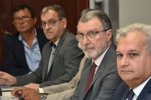El funcionario acompañó al ministro de Seguridad en el informe a los legisladores, y manifestó satisfacción por la manera en que se utilizaron los recursos. Crédito: Flavio Raina