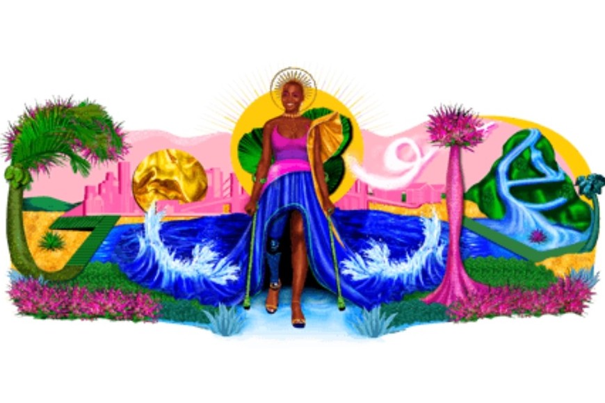 El doodle en homenaje a Mama Cox. Crédito: Google