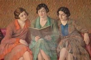 “Admiradoras de Sorolla”, óleo sobre tela de 1927. Foto: Asociación Civil Arte de la Argentina