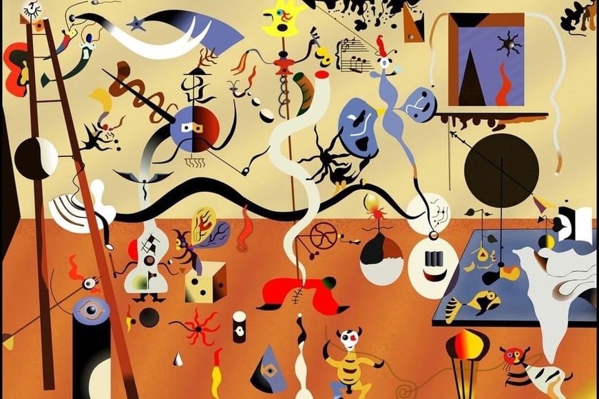 “El Carnaval de Arlequín” de Joan Miró. Foto: Albright-Knox Art Gallery