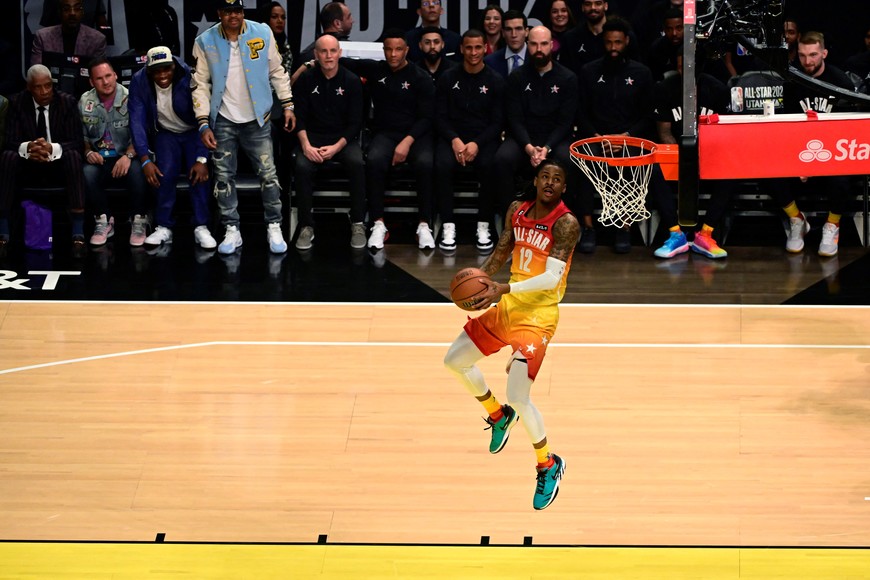 Ja Morant por los aires. Crédito: Christopher Creveling / Reuters
