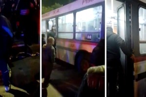 Uno de los pasajeros filmó la secuencia.