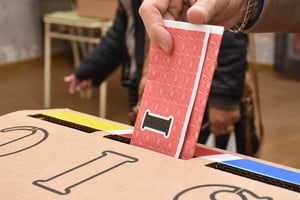 La boleta única para elegir intendente. La imagen corresponde a la última elección en 2019. Crédito: Flavio Raina