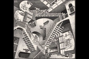 “Relatividad”, de Maurits Cornelis Escher. Foto: Archivo