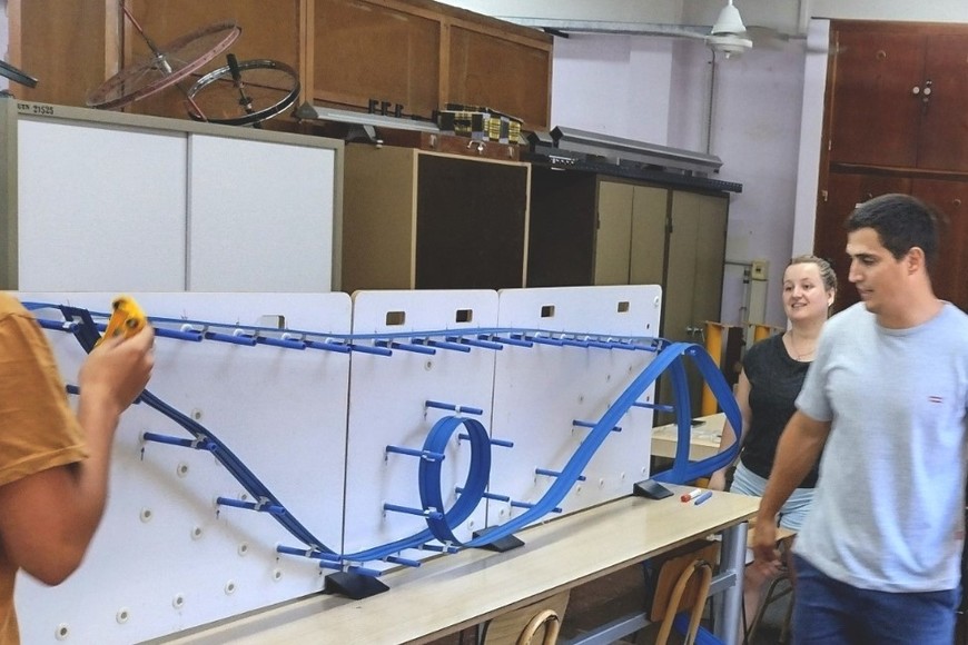 También hubo actividades de física, de robótica, entre otras.