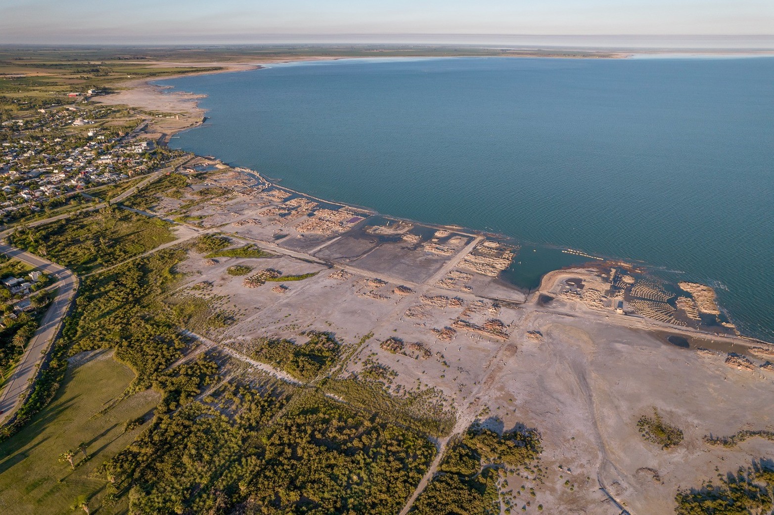 Las ruinas del viejo Miramar al descubierto. Crédito: Diego Dadone