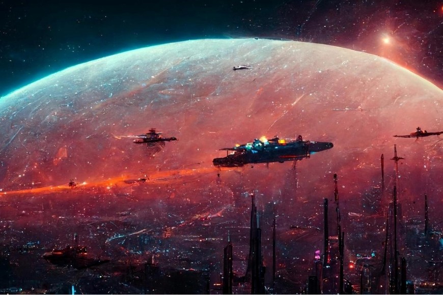 Una de las creaciones de Midjourney.