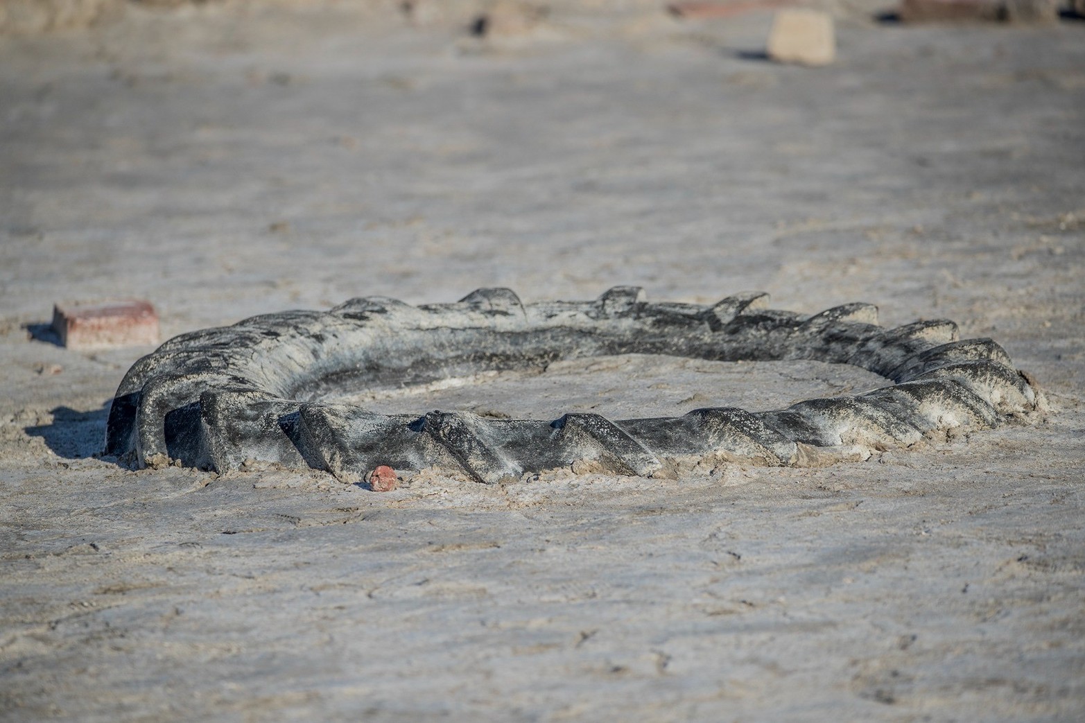 Las ruinas del viejo Miramar al descubierto. Crédito: Diego Dadone