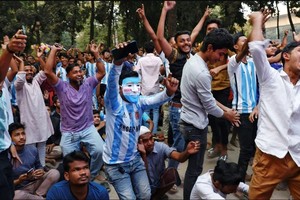 Es indescriptible el fanatismo de los habitantes de Bangladesh por la Selección Argentina de Fútbol.
