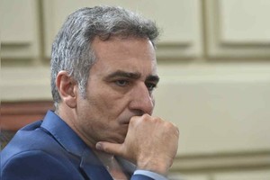 Oscar Martínez en la sesión de este jueves. Créditos: Luis Cetraro