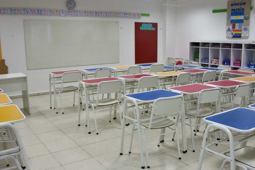 Todos a clases. Los docentes privados aceptaron la propuesta y será normal el dictado de clases. Crédito: Flavio Raina