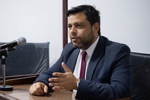 El concejal santotomesino Rodrigo "Tata" Alvizo.