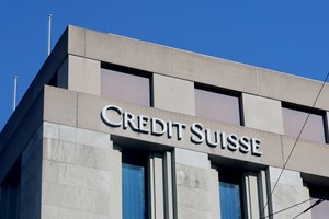 A logo is pictured on the Credit Suisse bank in Geneva, Switzerland, March 15, 2023. REUTERS/Denis Balibouse