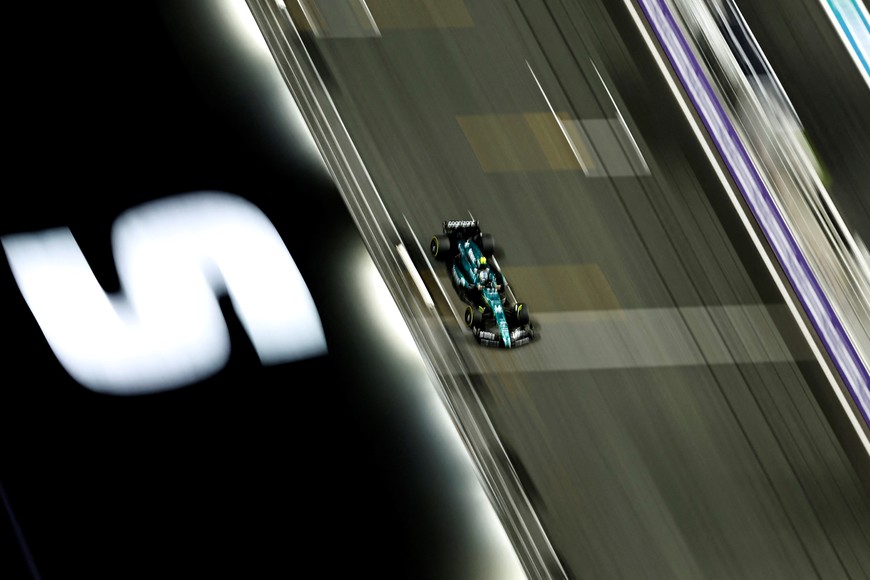 Formula One F1 - Saudi Arabian Grand Prix - Jeddah Corniche Circuit, Jeddah, Saudi Arabia - March 17, 2023
Aston Martin's Fernando Alonso in action during practice REUTERS/Hamad I Mohammed
