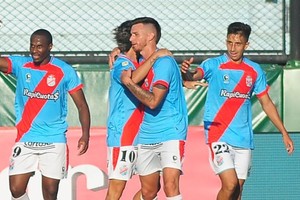 El festejo del "Arse". Crédito: TNT Sports