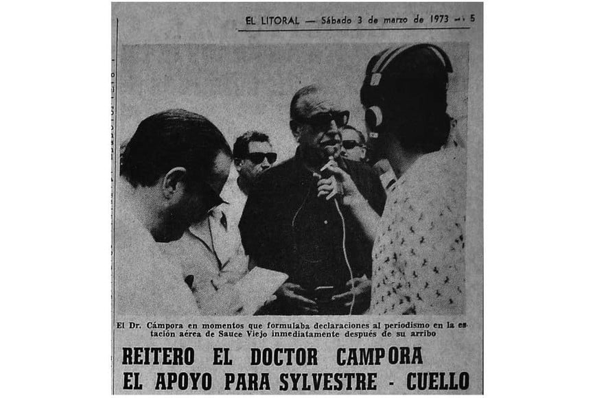 Campora da su apoyo a Silvestre Begnis en Santa Fe