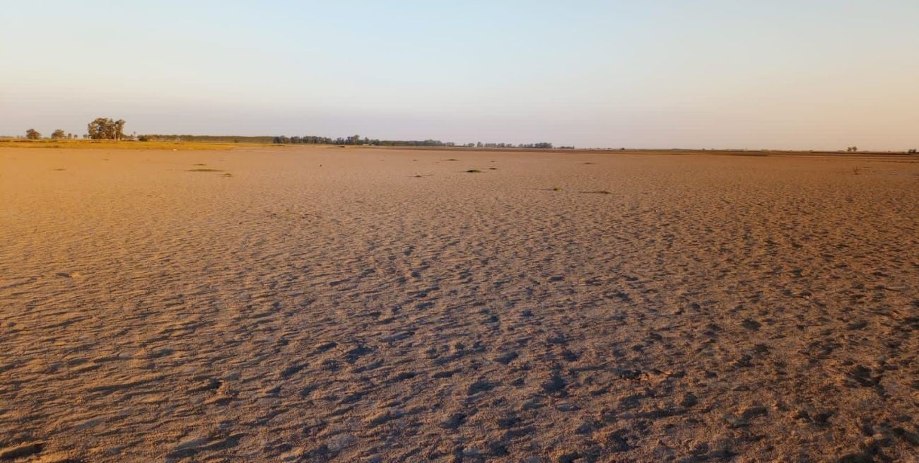 Por la sequía extrema se secó otra laguna en el sur santafesino