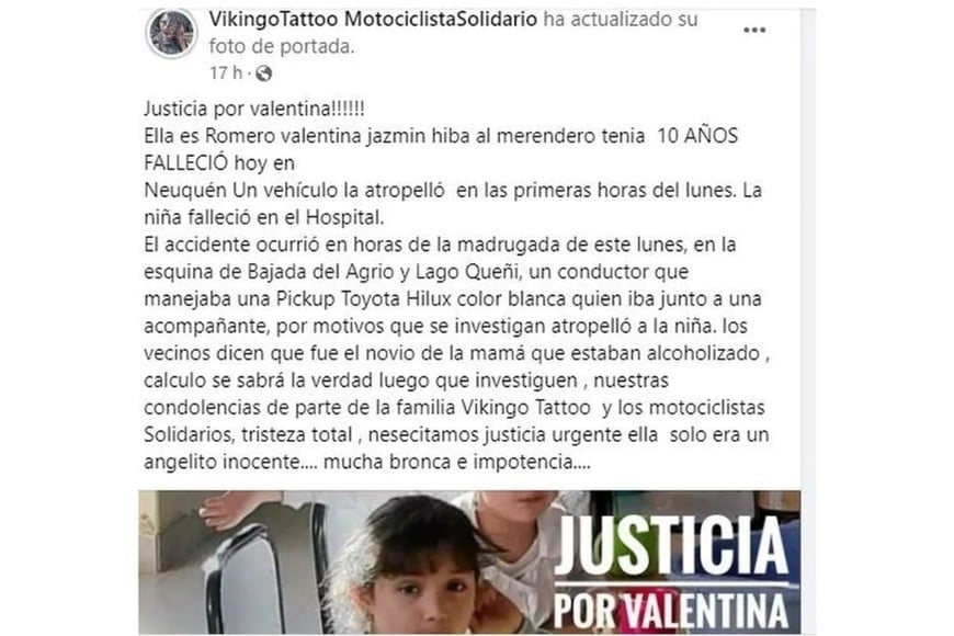 Pedido de justicia en las redes.