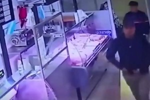 Los delincuentes ingresaron a robar a una carnicería.