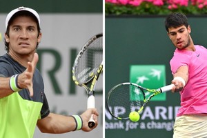 El Santafesino Facundo Bagnis se mide ante el 1 del mundo: Carlos Alcaraz. Crédito: NA.