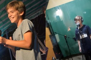 Juan Santino Miranda tiene 12 años y le dedicó una canción a la Selección Argentina. 