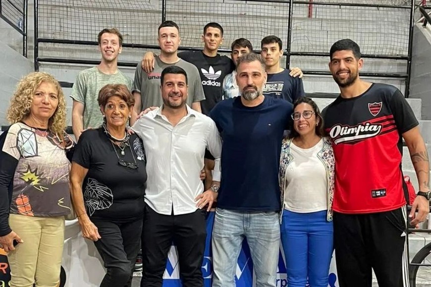 Junto al deporte. Cleri en su paso por el Club Olimpia de Venado Tuerto