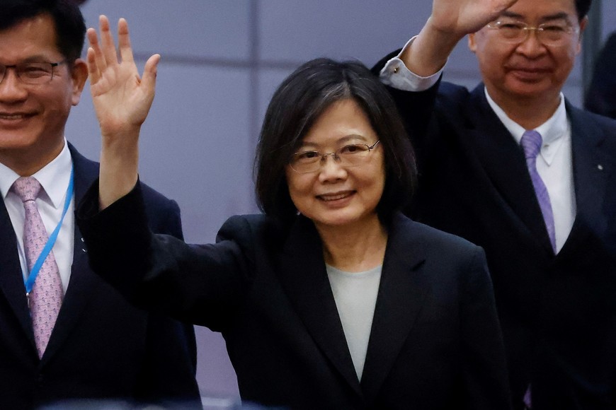 Tsai Ing-wen, presidenta de Taiwán, previo a su último viaje a Estados Unidos. Crédito: Ann Wang / Reuters